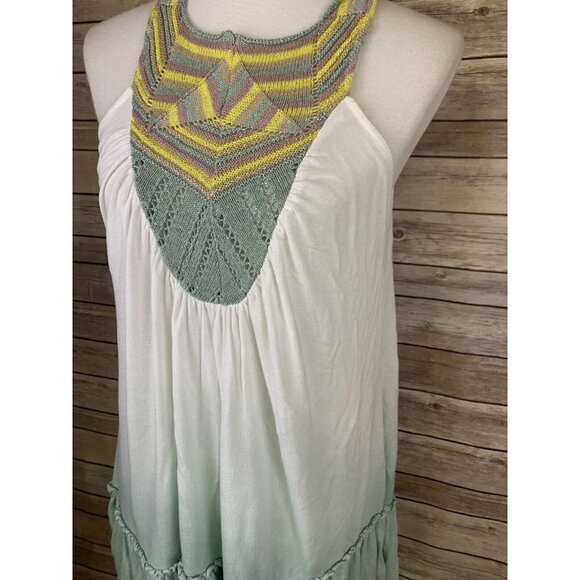 Free People Small Ombre Swing Dress Tunic Crochet - Picture 4 of 12